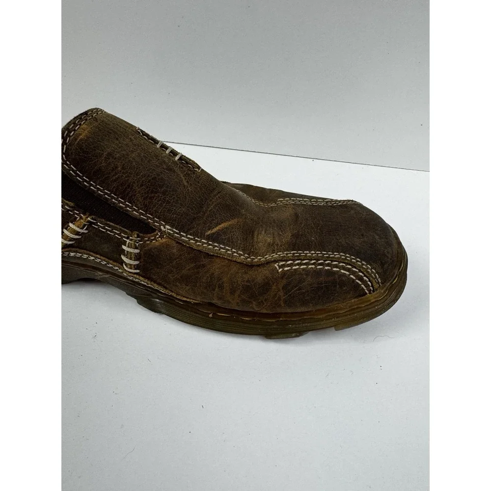 Dr Martens Lance Brown Leather Slip On Loafer Shoes Men's Size 9 Casual